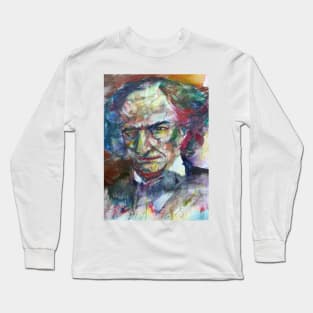 CHARLES BAUDELAIRE - watercolor portrait .5 Long Sleeve T-Shirt